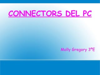 CONNECTORS DEL PC



          Molly Gregory 3ºE
 