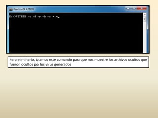 Uso del comando ATTRIB (Practica 1) (Unidad III) | PPTX