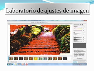 Laboratorio de ajustes de imagen
 