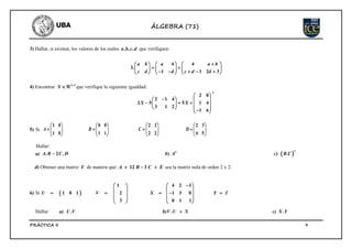 Practica 2 matrices 2018 | PDF