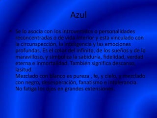 Psicología de colores