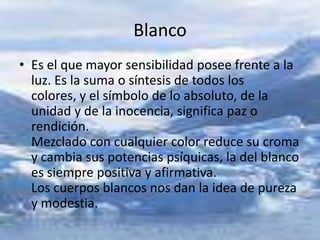 Psicología de colores