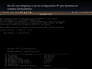 Partes De ahí nos dirigimos a ver la configuración IP que tenemos en nuestra computadora: 