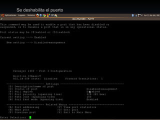 Se deshabilita el puerto 