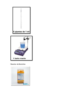 Reactivo de Bencidina
 