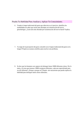 Practica 3.8 percepcion del gusto