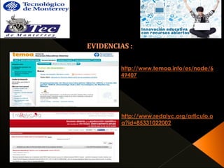 http://www.temoa.info/es/node/6 
49407 
http://www.redalyc.org/articulo.o 
a?id=85331022002 
 
