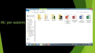 #6: por autores
 