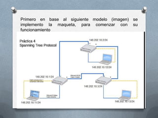 Primero en base al siguiente modelo (imagen) se
implemento la maqueta, para comenzar con su
funcionamiento
 