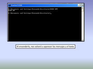 Al encenderlo, nos volverá a aparecer los mensajes y el texto
 