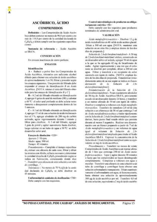 “NO PIDAS CANTIDAD, PIDE CALIDAD”. ANÁLISIS DE MEDICAMENTOS. Página 15
 