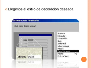 Elegimos el estilo de decoración deseada. 