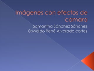 Imágenes con efectos de camara SamanthaSánchez Sánchez Oswaldo René Alvarado cortes 