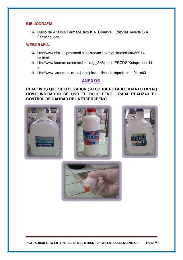 Practica # 6 ketoprofeno Practica # 6 ketoprofeno