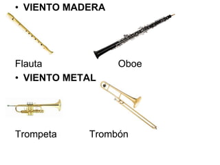 Familia de instrumentos para niños de primaria