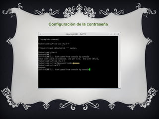 Configuración de la contraseña
 