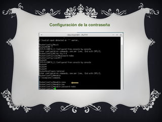 Configuración de la contraseña
 