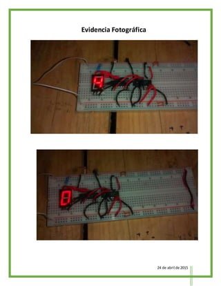 24 de abril de 2015
Evidencia Fotográfica
 