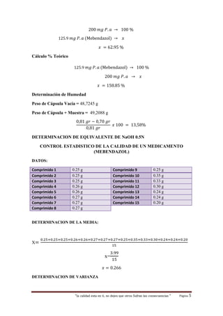 Mebendazol genfar precio