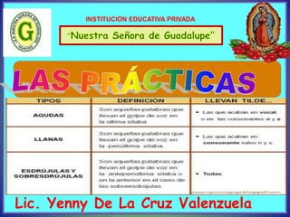 TITLEPresentation Title
Your company information
Presentation Title
Subheading goes here
Presentation TitlePresentation Title
Presentation Title
Subheading goes here
Presentation Title
Your company information
INSTITUCIÓN EDUCATIVA PRIVADA
Lic. Yenny De La Cruz Valenzuela
 