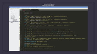 ARCHIVO PHP
 