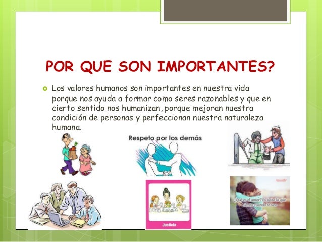 Practica de los valores humanos