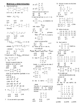 Practica de matrices | DOCX