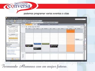 Resultados, No Excusas, Termina todo lo que Empiezas, Trabajo en EquipoResultados, No Excusas, Termina todo lo que Empiezas, Trabajo en Equipo
podemos programar varios eventos o citaspodemos programar varios eventos o citas
 