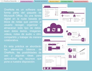 Práctica Docente "Tomando Notas con OneNote" | PPTX
