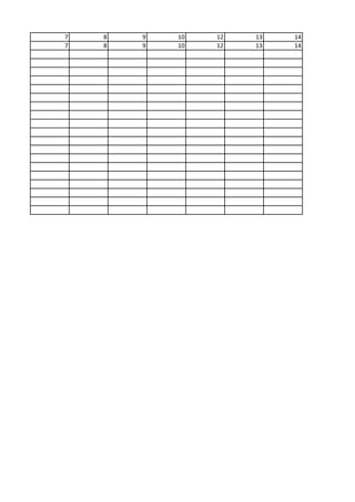 7 8 9 10 12 13 14
7 8 9 10 12 13 14
 