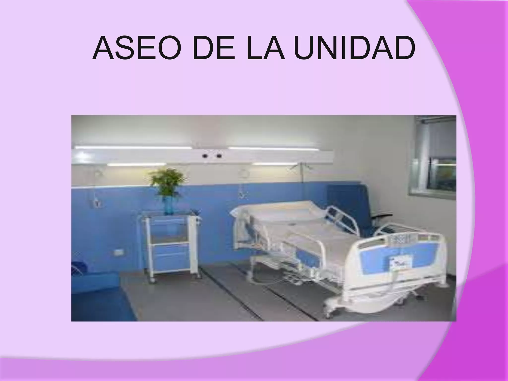 ASEO DE LA UNIDAD