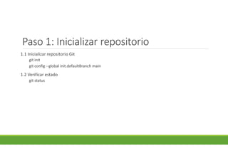 Practica Git bash Diapositivas.......... | PDF