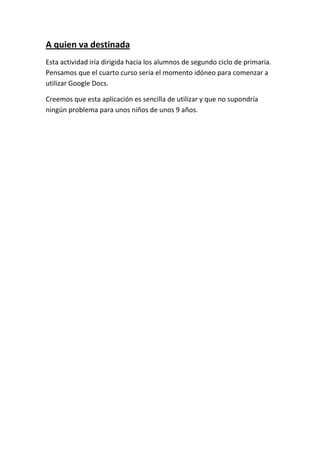 Practica googledocs