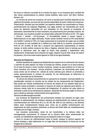Practica hidrobiologia | PDF