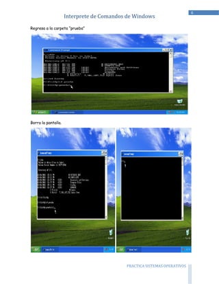 Practica interprete de comandos de windows | PDF