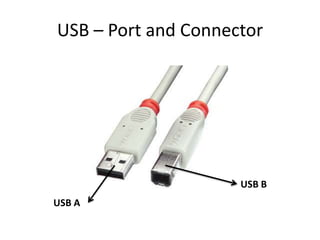 USB – Port and Connector

USB B
USB A

 