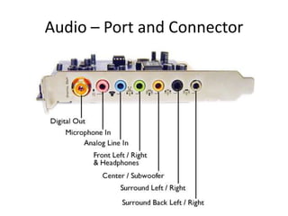 Audio – Port and Connector

 