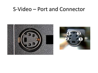 S-Video – Port and Connector

 