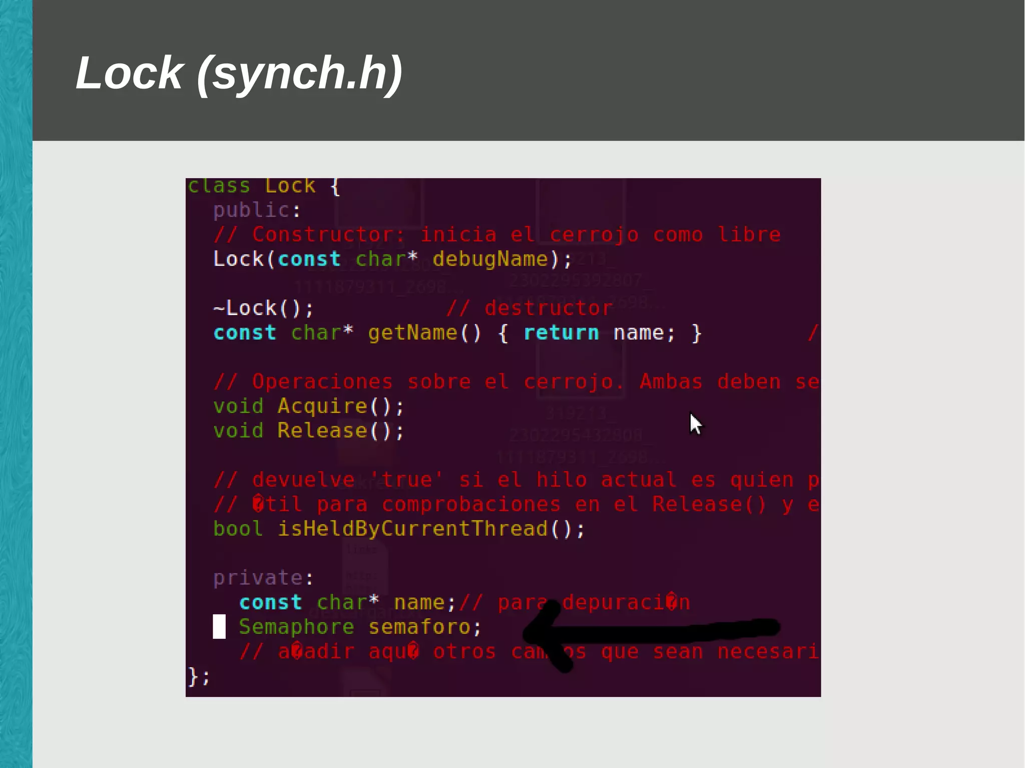 Lock (synch.h)