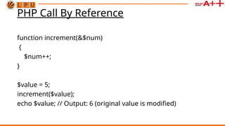 Data types and variables in php for writing | PPTX