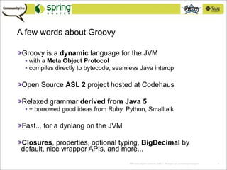 Practical Groovy Domain-Specific Languages