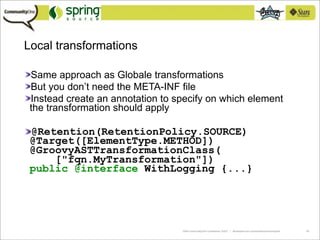 Practical Groovy Domain-Specific Languages
