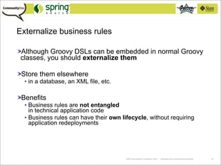 Practical Groovy Domain-Specific Languages