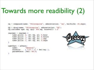 Practical Domain-Specific Languages in Groovy