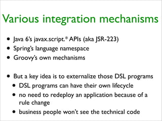 Practical Domain-Specific Languages in Groovy