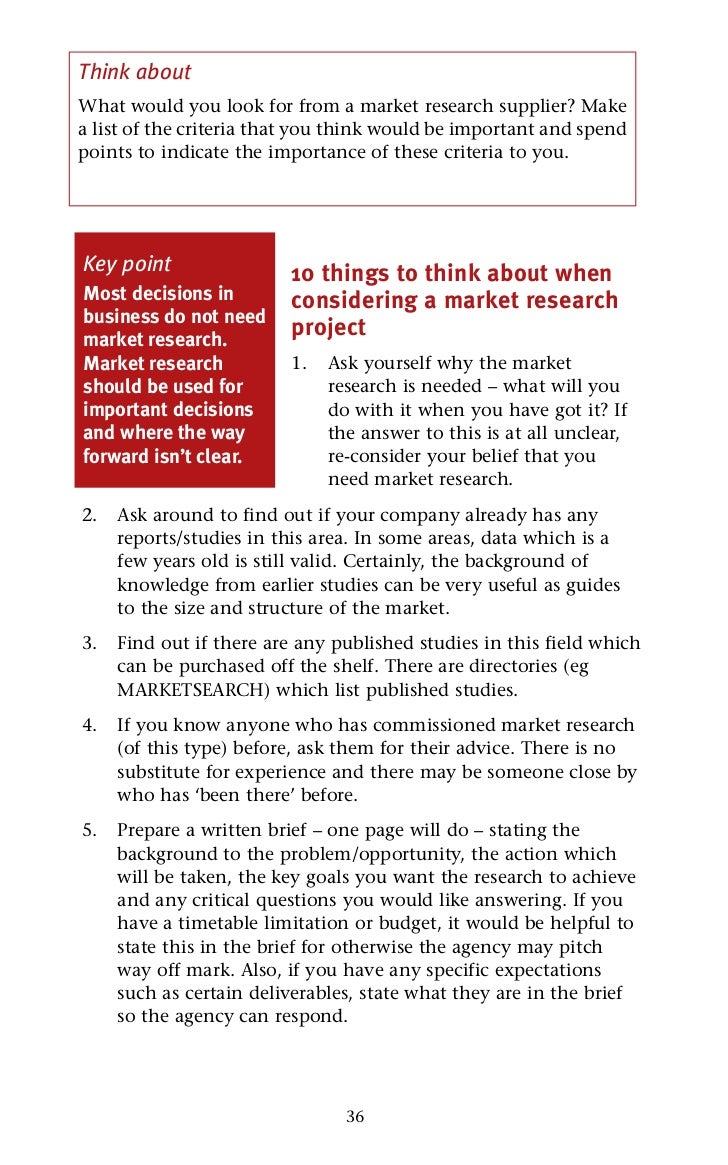 marketing research proposal writing