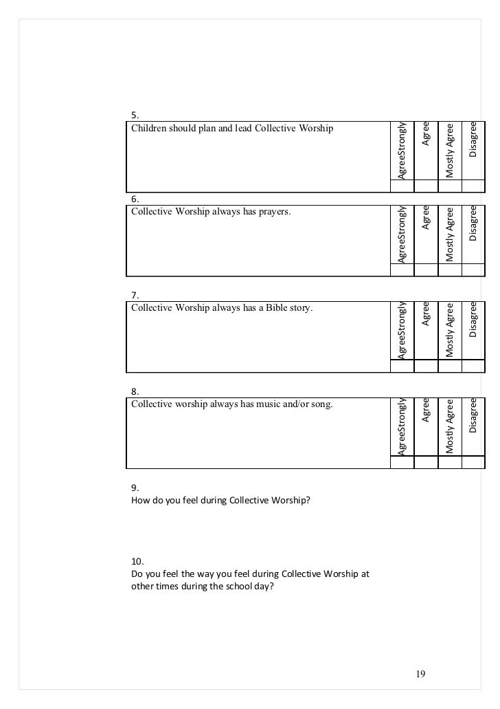 Practical Guidelines to support collective worship