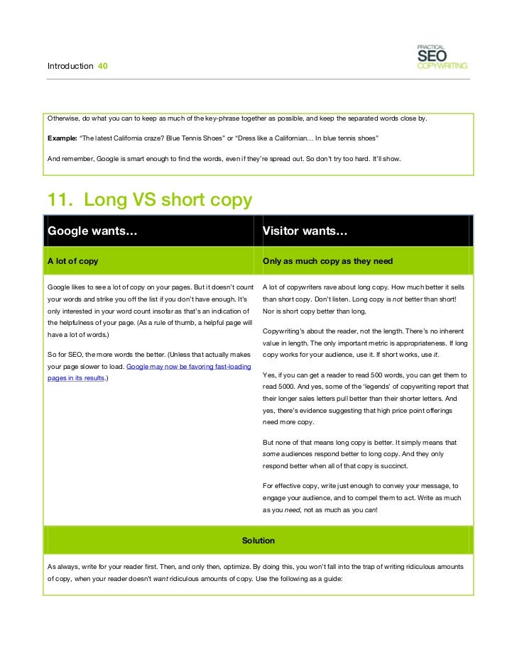 Practical Seo Copywriting V1 1 Practical Seo Copywriting V1 1