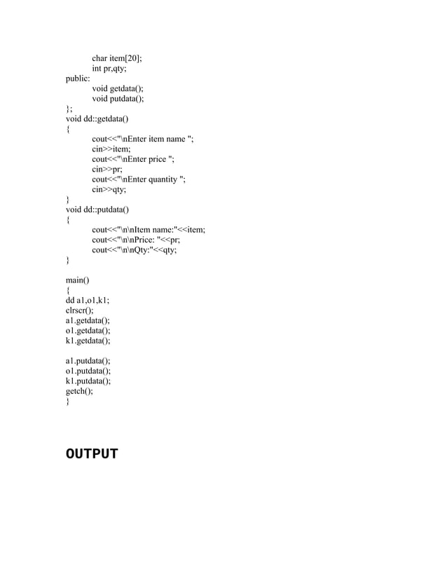 Practical Class 12th (c++programs+sql queries and output) | DOC ...