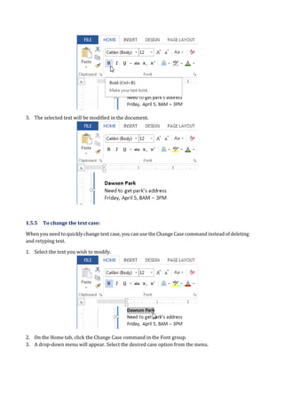 Microsoft Word Basic Features | PDF